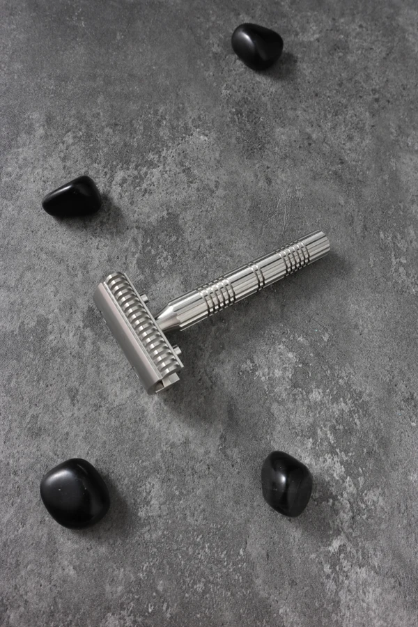 YAQI Raw Color Version Bohemia 316 Stainless Steel Adjustable Baseplate Men Safety Razor