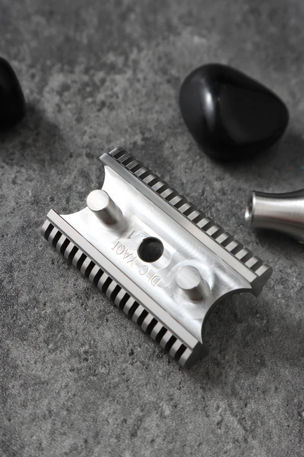 YAQI Raw Color Version Bohemia 316 Stainless Steel Adjustable Baseplate Men Safety Razor