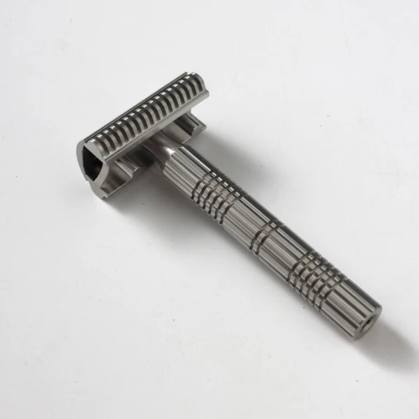YAQI Raw Color Version Bohemia 316 Stainless Steel Adjustable Baseplate Men Safety Razor