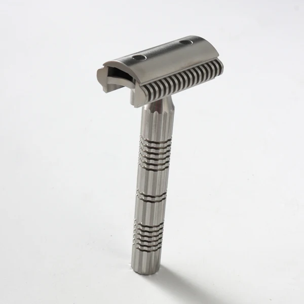 YAQI Raw Color Version Bohemia 316 Stainless Steel Adjustable Baseplate Men Safety Razor