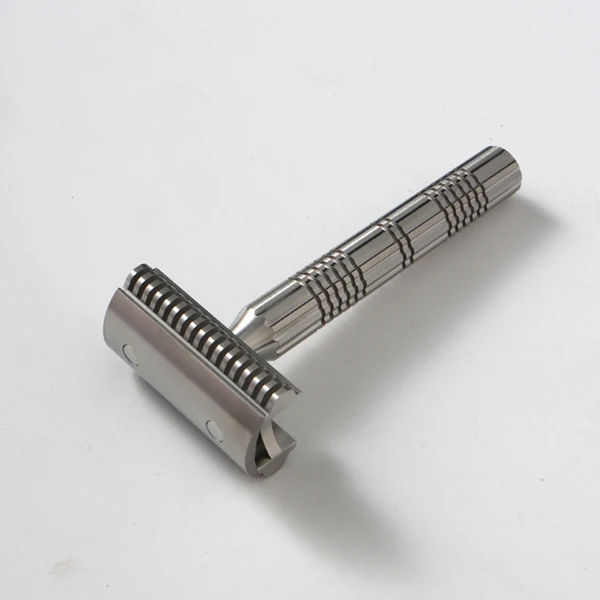 YAQI Raw Color Version Bohemia 316 Stainless Steel Adjustable Baseplate Men Safety Razor
