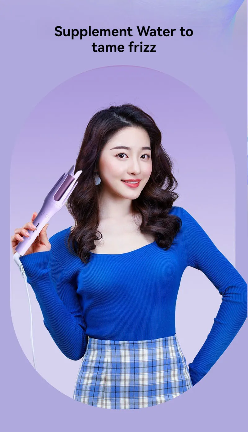 New Anion Automatic Hair Curler Fluffy Chicken Rolls Hair Curler Dormitory Portable Mini Electric Curler Long Lasting Curly Hair