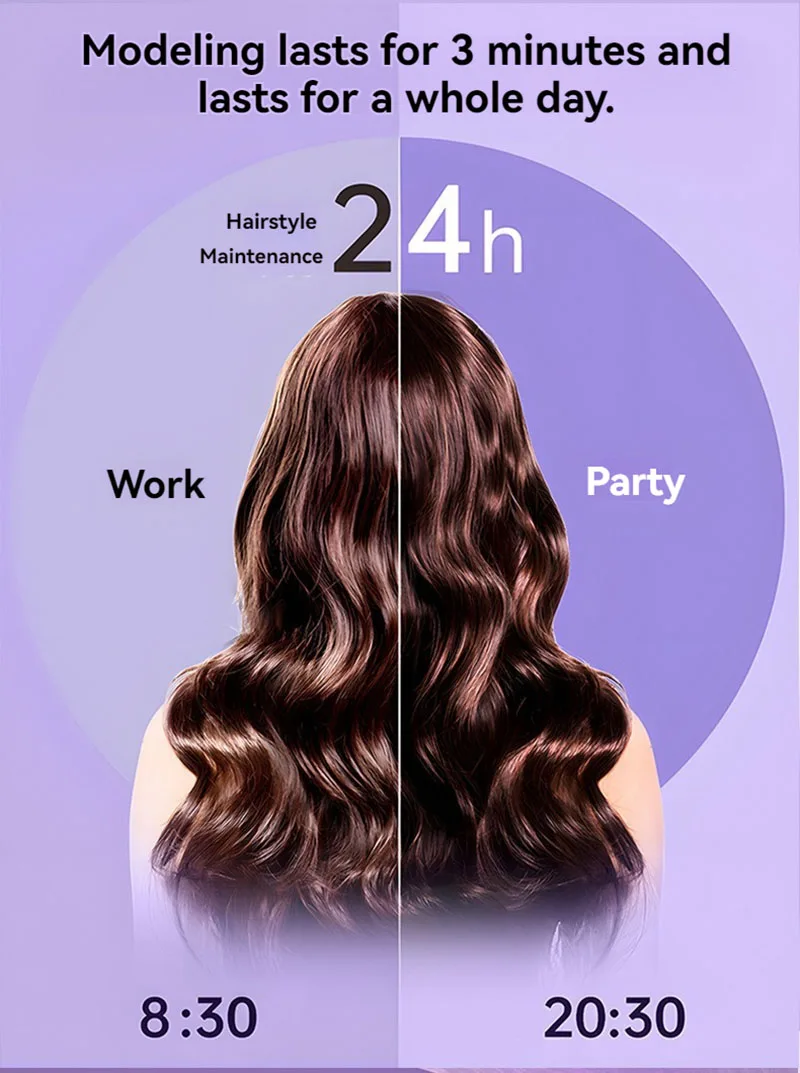 New Anion Automatic Hair Curler Fluffy Chicken Rolls Hair Curler Dormitory Portable Mini Electric Curler Long Lasting Curly Hair