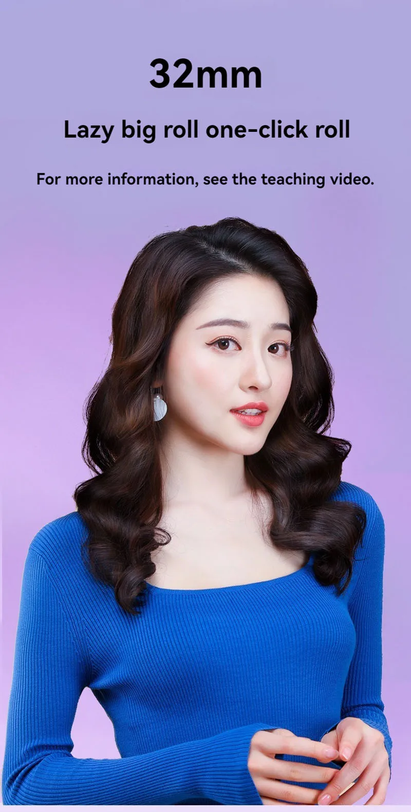 New Anion Automatic Hair Curler Fluffy Chicken Rolls Hair Curler Dormitory Portable Mini Electric Curler Long Lasting Curly Hair