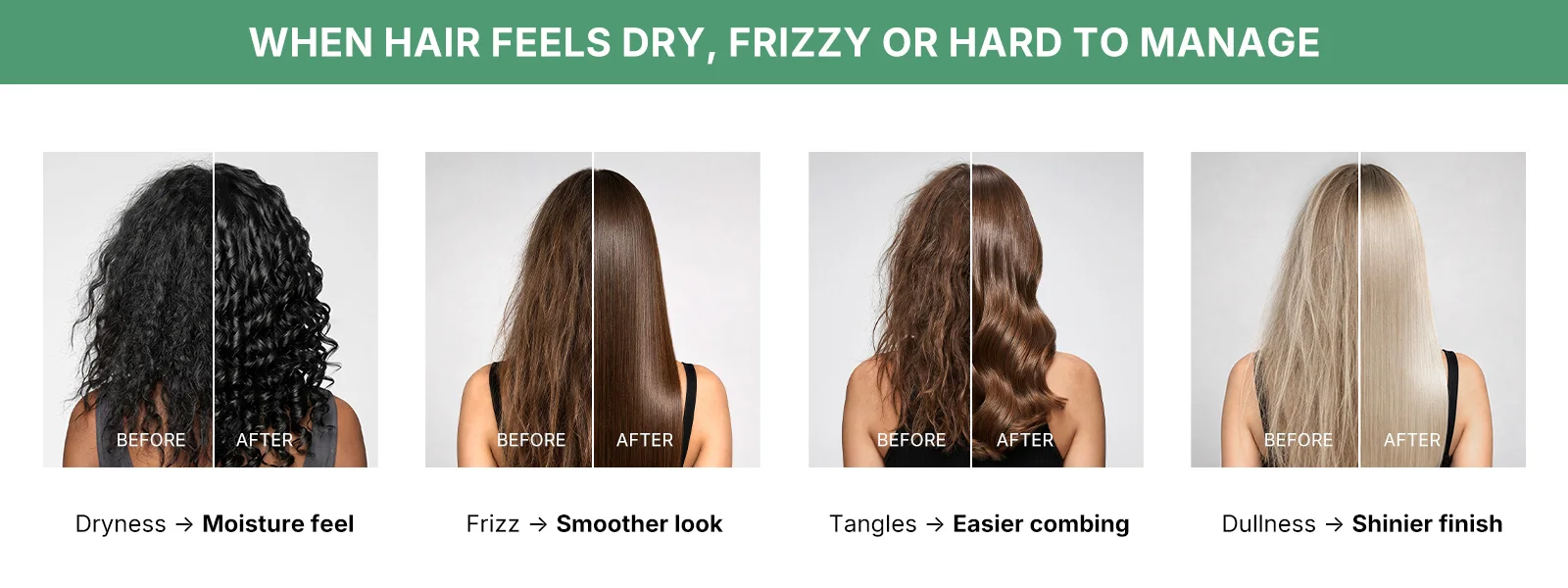 Original Karseell Volume Shampoo and Conditioner Argan Oil Moisturizing Smooth Leave in Cream Curl Defining Cream Hair Care Set