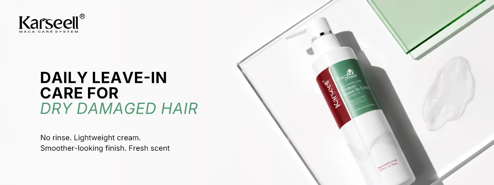 Original Karseell Volume Shampoo and Conditioner Argan Oil Moisturizing Smooth Leave in Cream Curl Defining Cream Hair Care Set