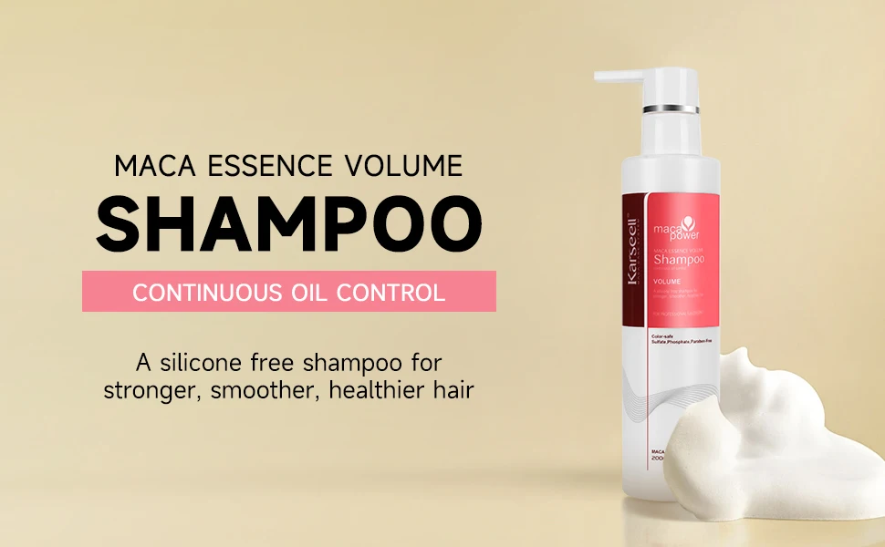 Original Karseell Volume Shampoo and Conditioner Argan Oil Moisturizing Smooth Leave in Cream Curl Defining Cream Hair Care Set