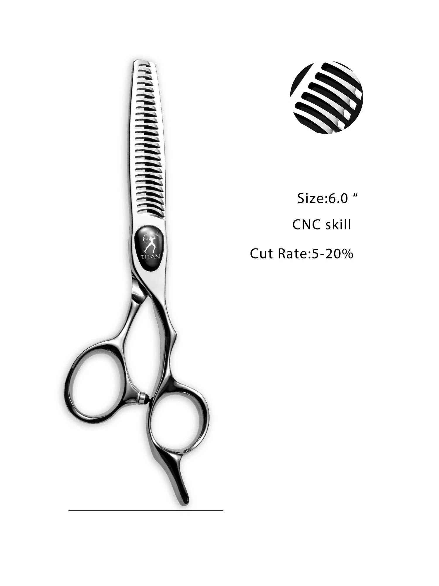 Titan Professional Hair Scissors Barber Tool for Men's Grooming And Haircutting 5.5,6.0 Shears Scissors