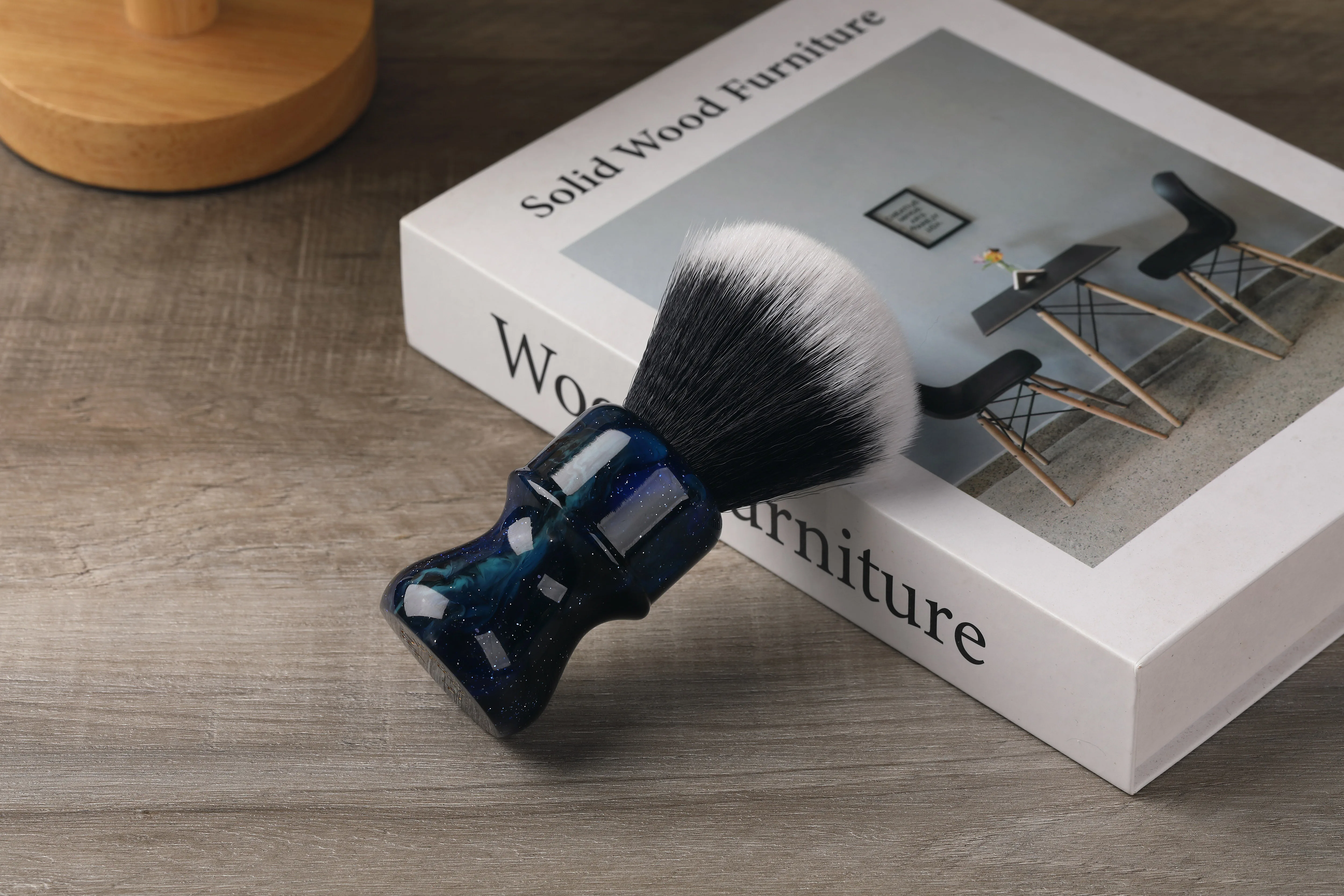 YAQI 26MM Mysterious Space Color Handle Tuxedo Shaving Brush For Men