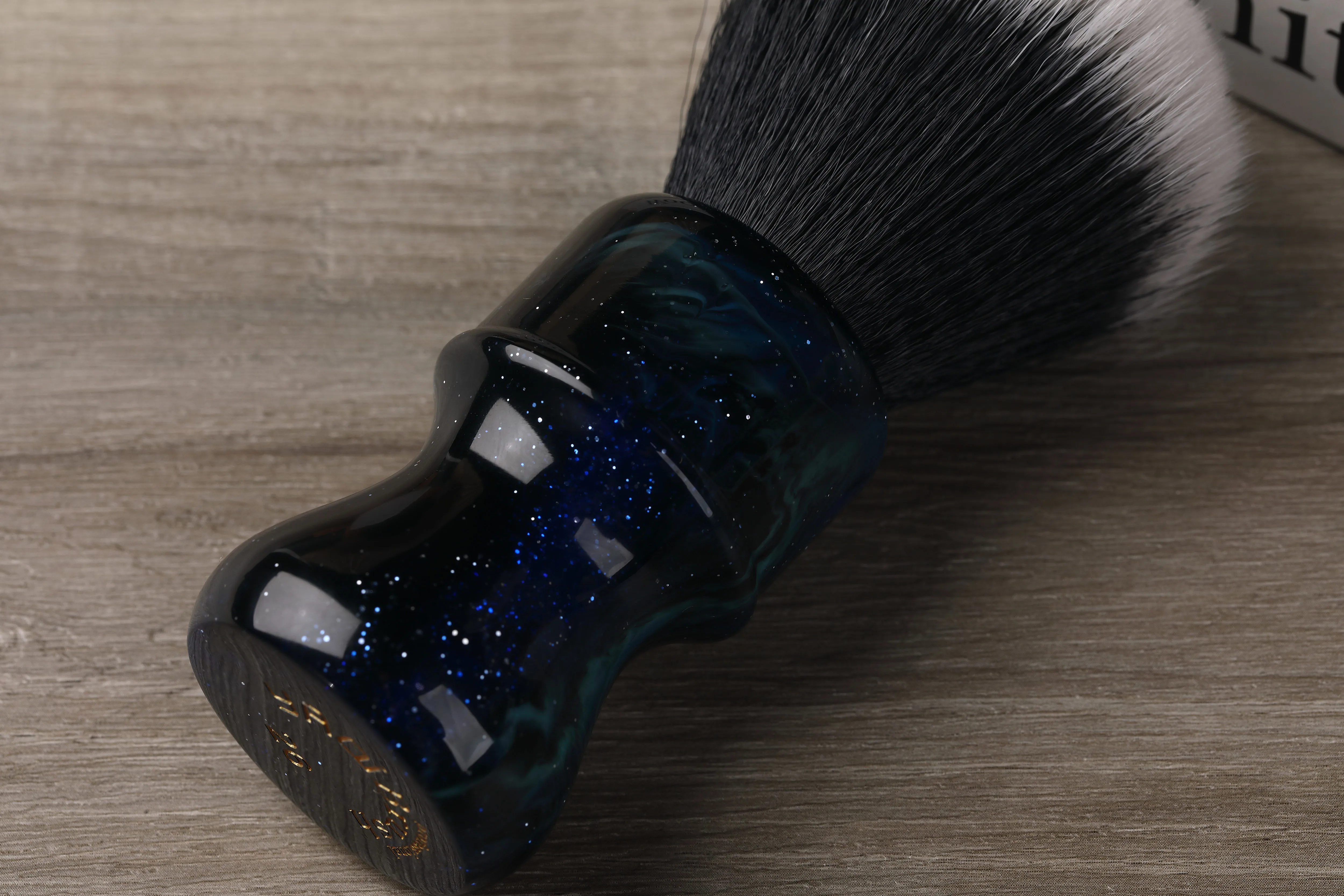 YAQI 26MM Mysterious Space Color Handle Tuxedo Shaving Brush For Men