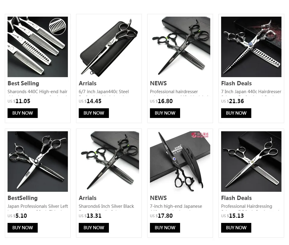 Japanese Hairdressing Scissors 8 Inch Professional Barber Scissors Hairdresser Set 440C Scissors Hair Cutting Scissors