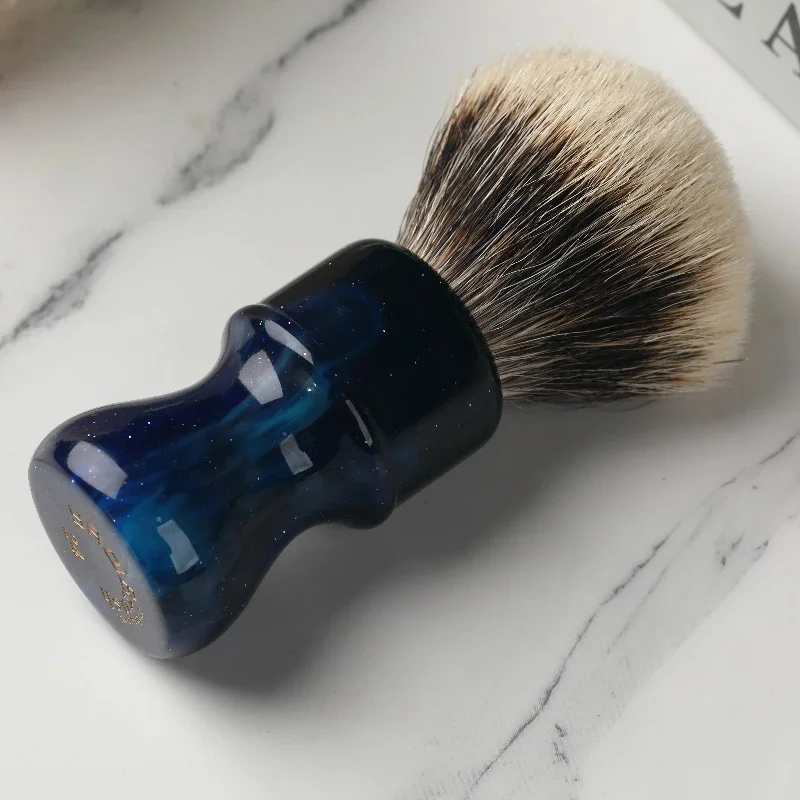 2026 Flash Sale!YAQI 24MM Mysterious Space Color Handle Two Band Hair Knot Men Shaving Brushes