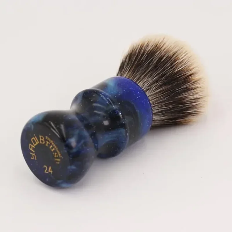 2026 Flash Sale!YAQI 24MM Mysterious Space Color Handle Two Band Hair Knot Men Shaving Brushes