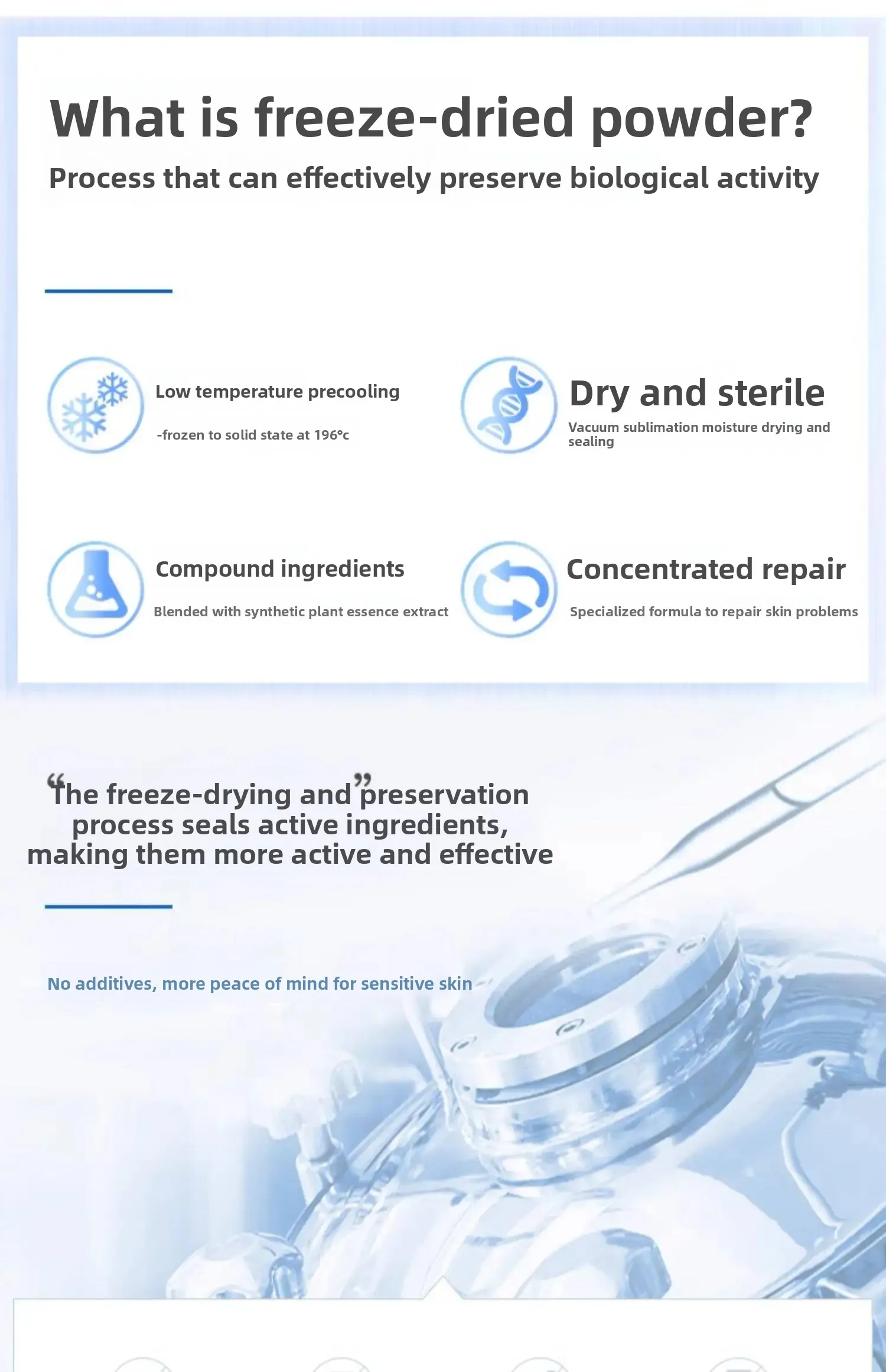 Glutathione Freeze-Dried Powder Skin Care Serum Brightening Hydrating Rejuvenating Facial Care 5pairs