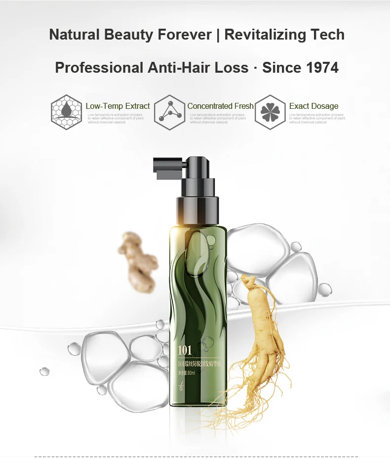 ZHANGGUANG 101 80ml Hair Shedding Proof Tonic Powerful Anti-Hair Loss Chinese Herbal Medicine Therapy Hair Loss Treatment Tonic
