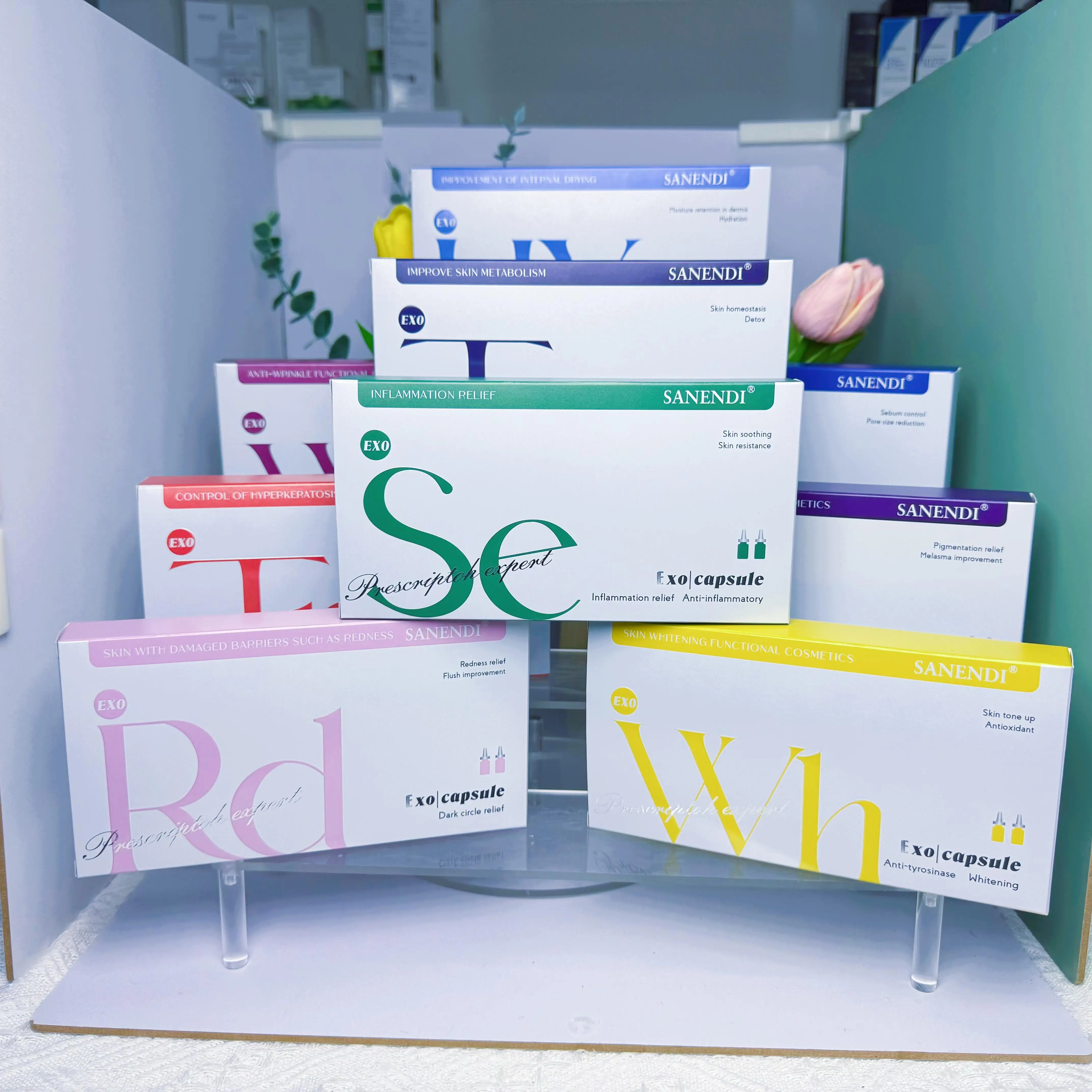 Multiple Choice Korean Ex-me Der.pen Serum SANENDI Capsule Facial Deep Moisturizing Hydrating Anti-Irritation Liquid Solution