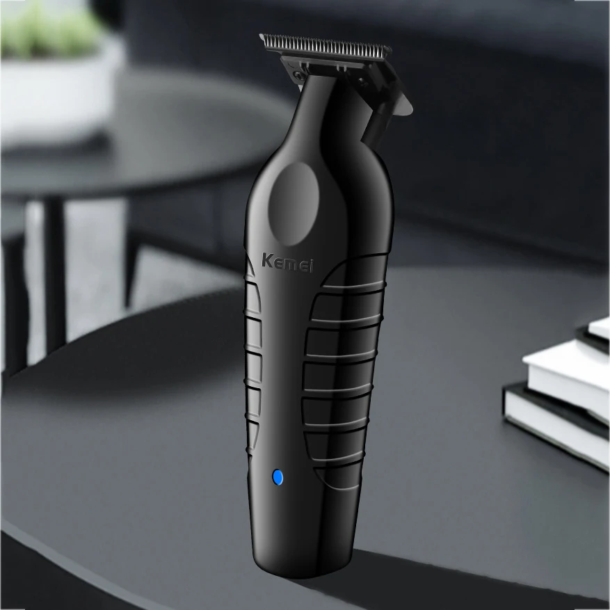 KM2296 Kemei Original Professional Rechargeable Hair Trimmer Adjustable Hair Clipper USB Carving Barber Salon