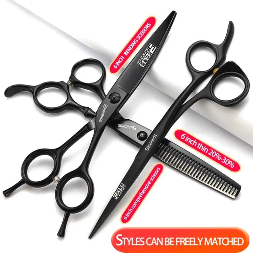 SHARONDS 5.5" 6" 6.5 Inch Hairdressing Scissors Light Weight 440C Japanese Steel Professional Barber Scissors Hairdressers Shear