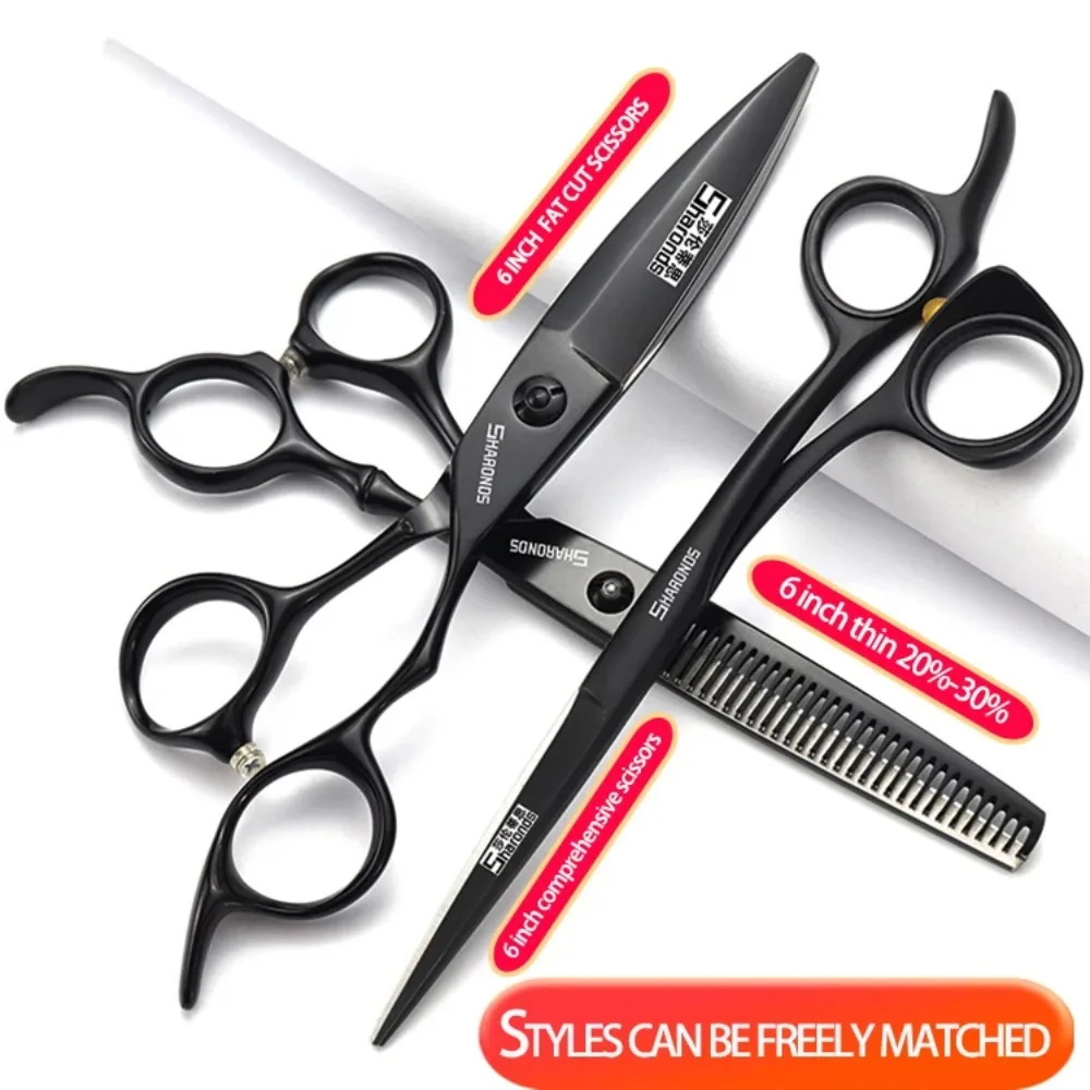 SHARONDS 5.5" 6" 6.5 Inch Hairdressing Scissors Light Weight 440C Japanese Steel Professional Barber Scissors Hairdressers Shear