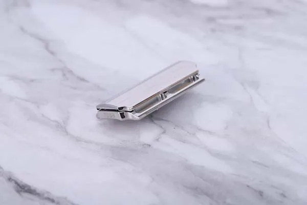 YAQI Vostok 70SB Straight Bar 316 Stainless Steel Polished Safety Razor Head with 0.7mm Blade Gap