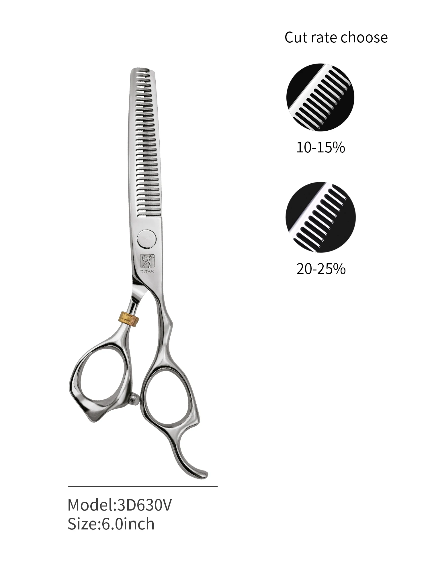 Titan Professional Hair Scissors Thinning Cutting Barber Hair Shears Scissor Hairdressing Scissors 5.0/5.5/6.0/6.5inch 440C
