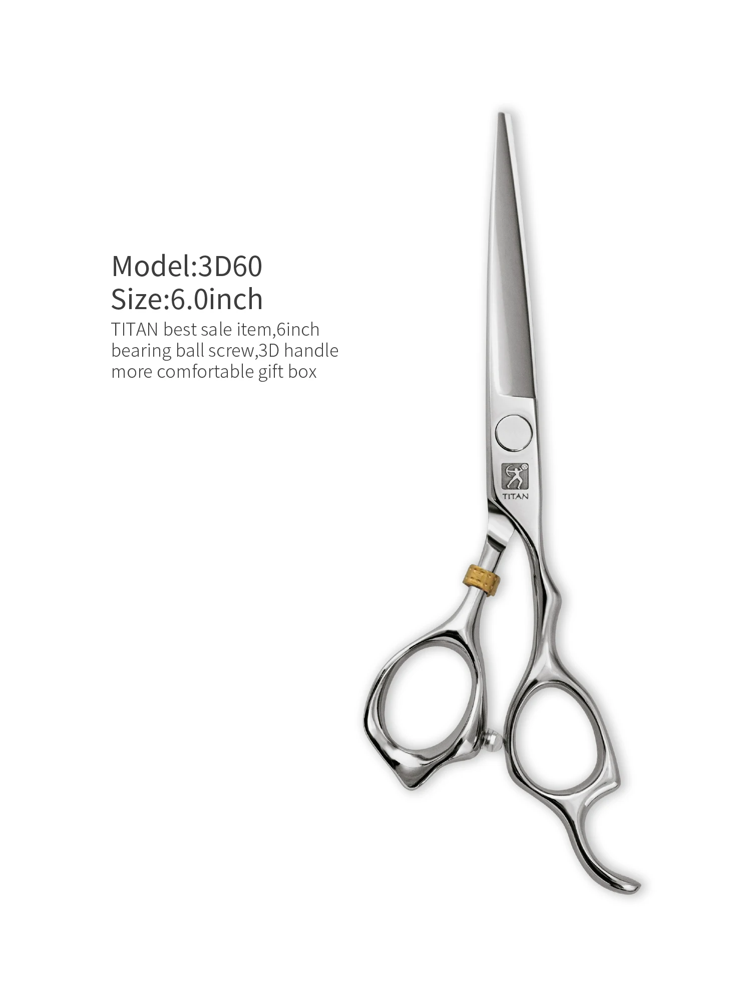 Titan Professional Hair Scissors Thinning Cutting Barber Hair Shears Scissor Hairdressing Scissors 5.0/5.5/6.0/6.5inch 440C