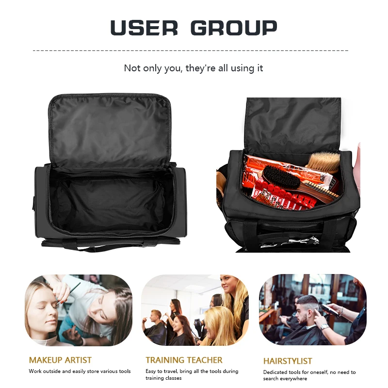 Salon Hairdressing Barber Handbag Hairdresser Travel Carrying Pouch with Shoulder Strap Pro Hairdressing Tool Storage Bag