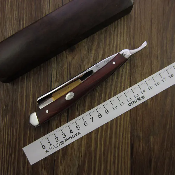 Titan Straight Razor Wooden Handle Hand Made Stainless Steel Blade Sharping Shaving