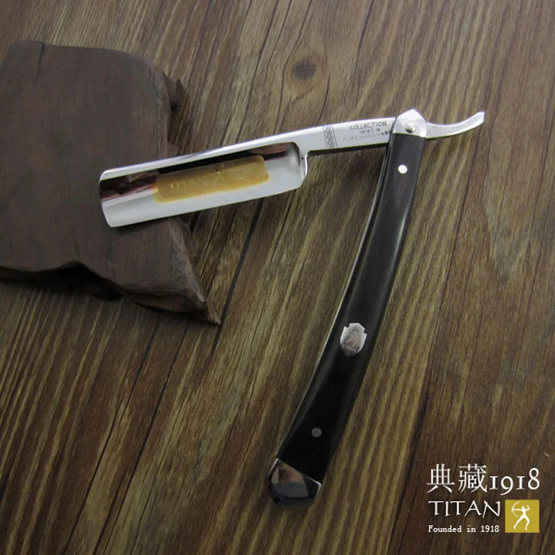 Titan Straight Razor Wooden Handle Hand Made Stainless Steel Blade Sharping Shaving
