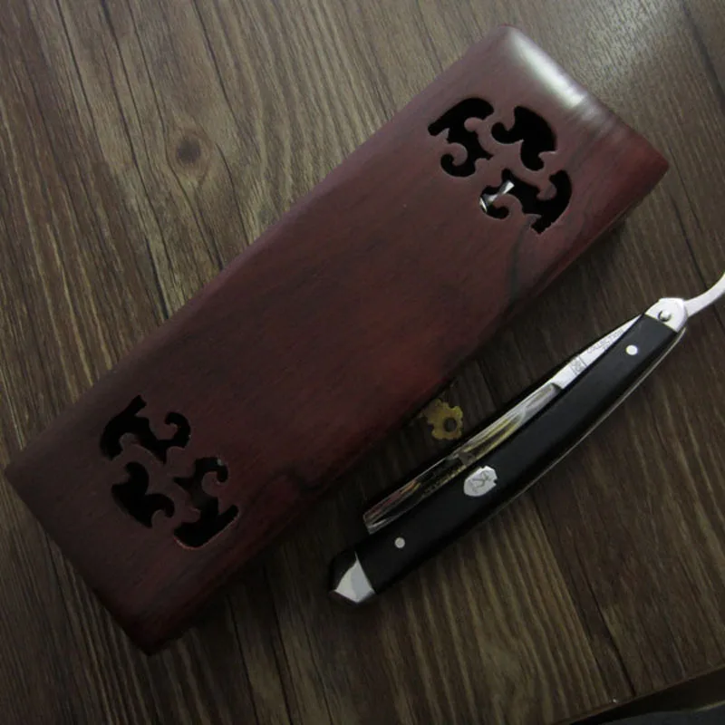 Titan Straight Razor Wooden Handle Hand Made Stainless Steel Blade Sharping Shaving
