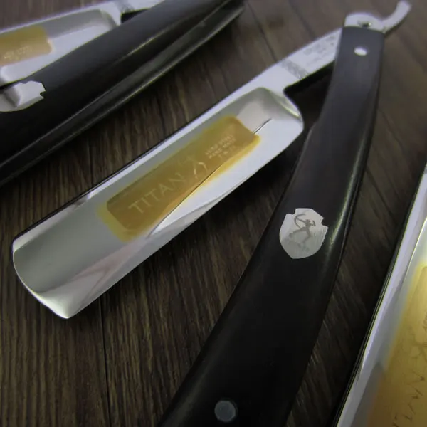 Titan Straight Razor Wooden Handle Hand Made Stainless Steel Blade Sharping Shaving
