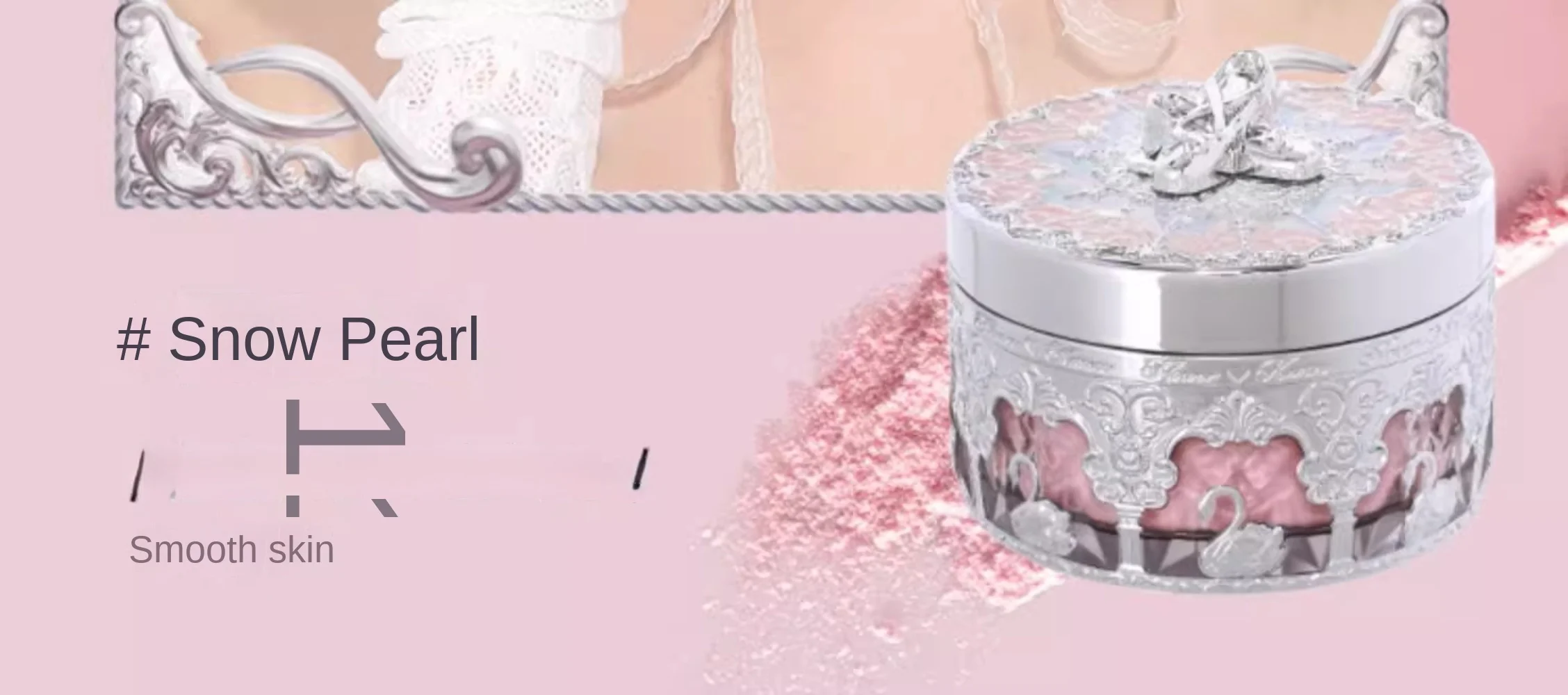 Flower Knows Swan Ballet Knight Unicorn Setting Loose Powder Makeup Matte Finishing Oil Control Fine Silly Texture Powder