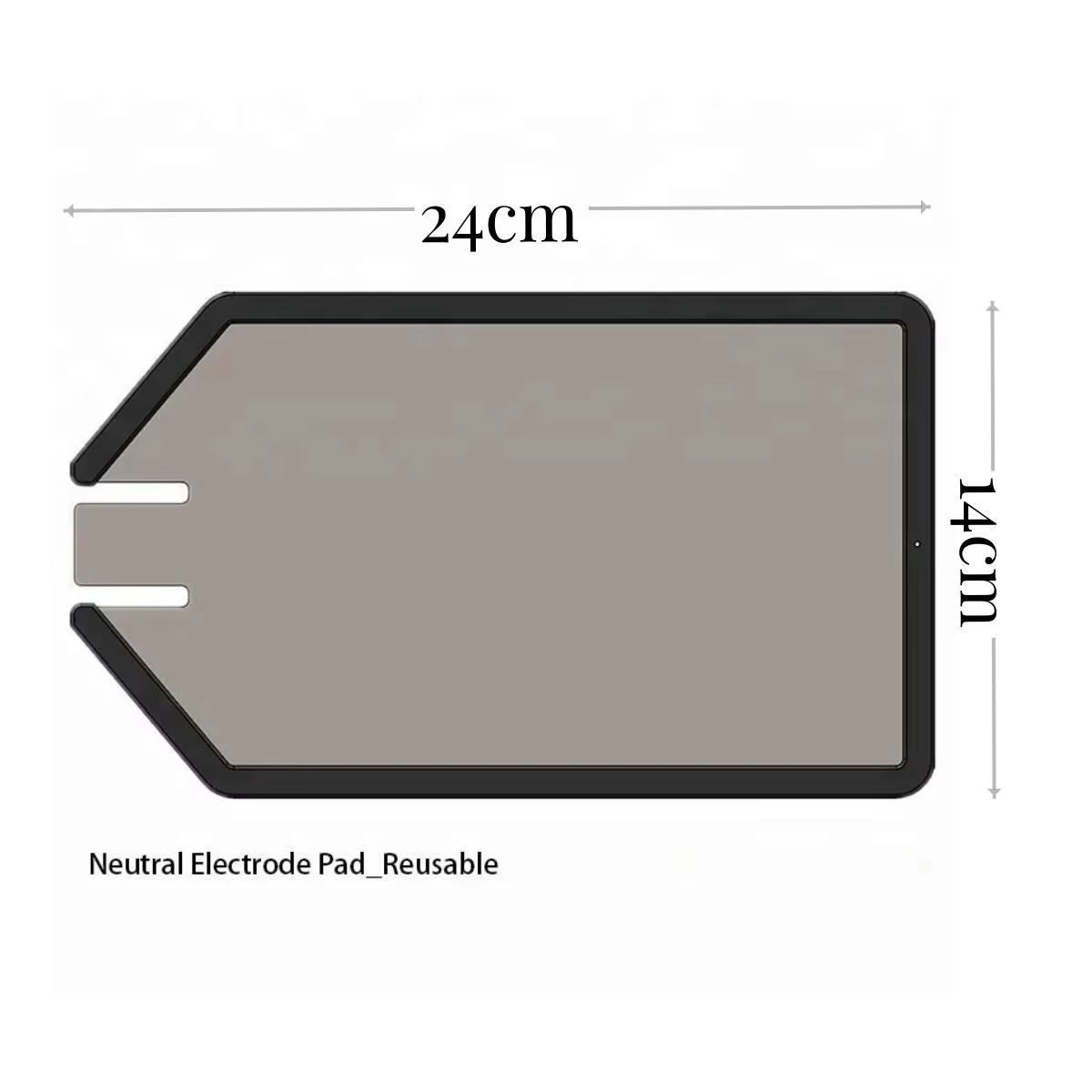 Neutral Electrode /Reusable Patient Plate for Diathermy Electrocautery Unit ESU with Cotton Cover