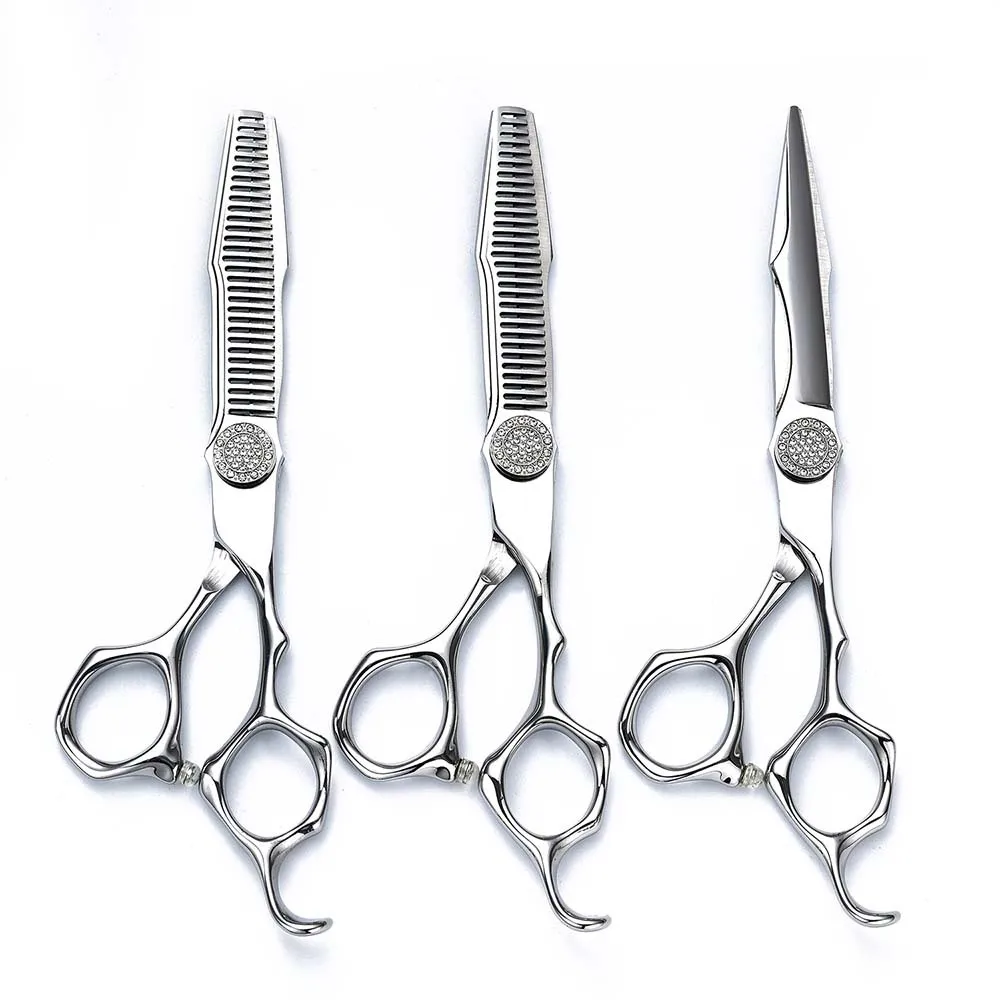 Professional Hairdresser Scissors 6.0Inch Japan 440C Steel Hair Cutting Tools Barber Shears Hairdressing Thinning