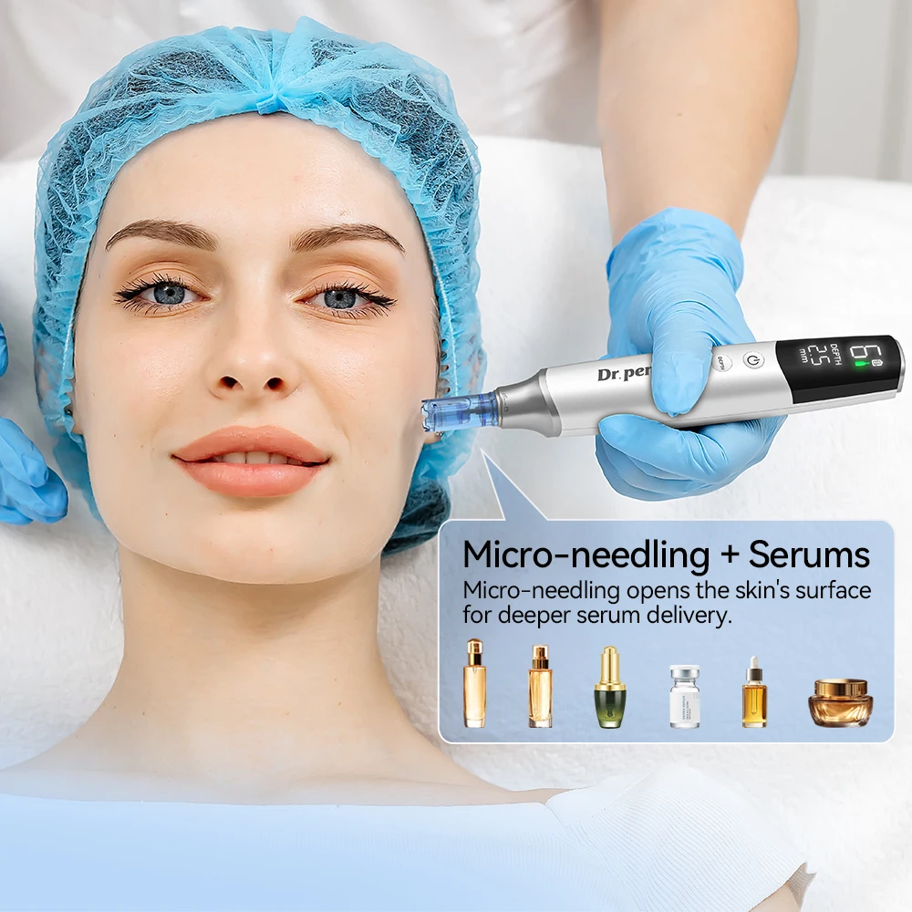 New Arrival Dr.pen M9 intelligent adjustment Microneedling Pen with 2pcs 18pin and 10pcs needles as a gift needles length 0.25mm