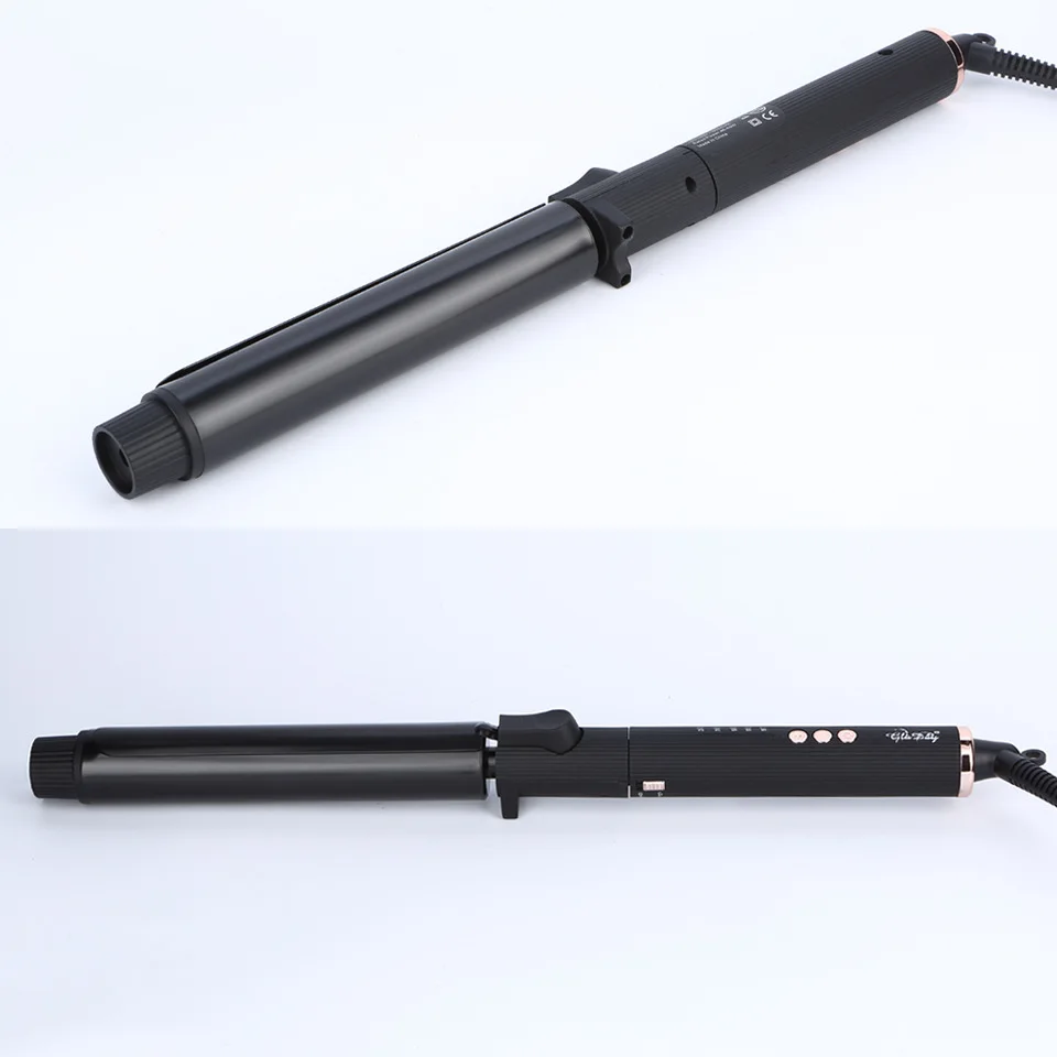 Best Seller Rotating Curling Iron Large Curl Makeup Artist Electric Curling Rod Barbershop Buckle Long-lasting Hold Without Dama