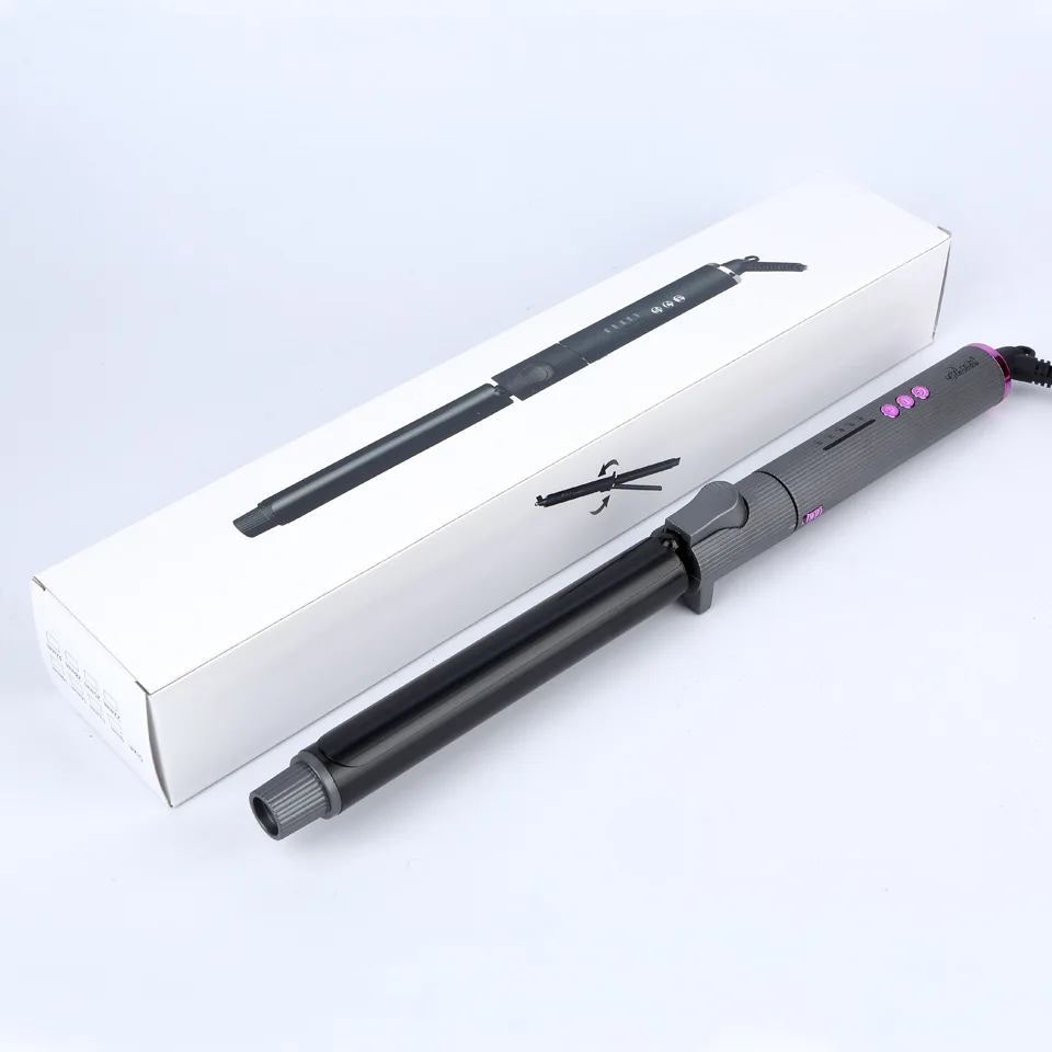 Best Seller Rotating Curling Iron Large Curl Makeup Artist Electric Curling Rod Barbershop Buckle Long-lasting Hold Without Dama