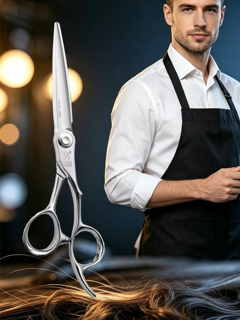 TITAN Hair Cutting Scissors Hairdressing Scissors Professional Barber Scissors Salon Tool ATS314 Steel