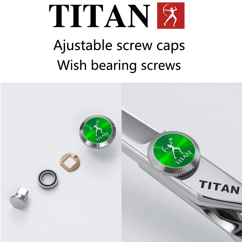 TITAN Professional Hairdressing Scissors Barber Cutting Hair Tool VG10 Steel 5.5,6.0,6.5 Inch Salon Cut Tools