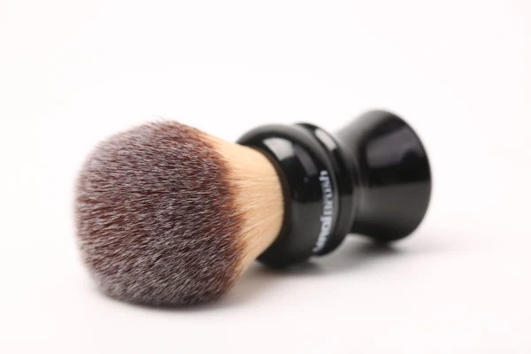 YAQI Ofel 24mm Black Handle Yellow Synthetic Hair Knot Mens Wet Shaving Brush