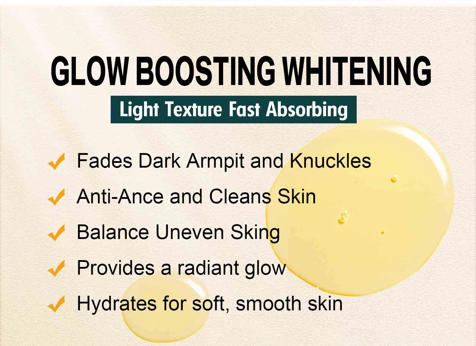 WK JALY Turmeric Whitening Essential Oil, With Collagen, Moisturizing, Brighten, Remove Acne, Dark Spots, for All Skin, 300ml