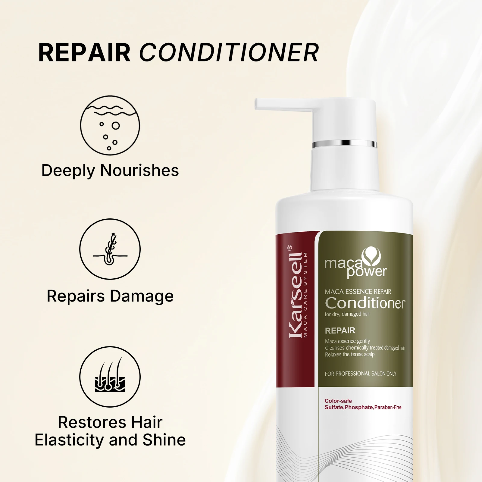 Karseell Collagen Hair Treatment Repair Conditioning, Shampoo and Conditioner for Dry Damaged Hair All Hair Types Hair Care Gift