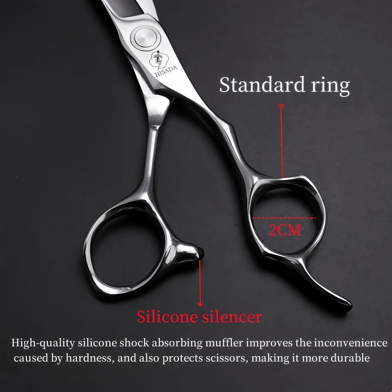 HISADA Hairdressing Scissors 6.2 6.7 7.0 Inch Hair Scissors VG10 Steel High-end Barber Scissors Advanced Hairdressing Scissors