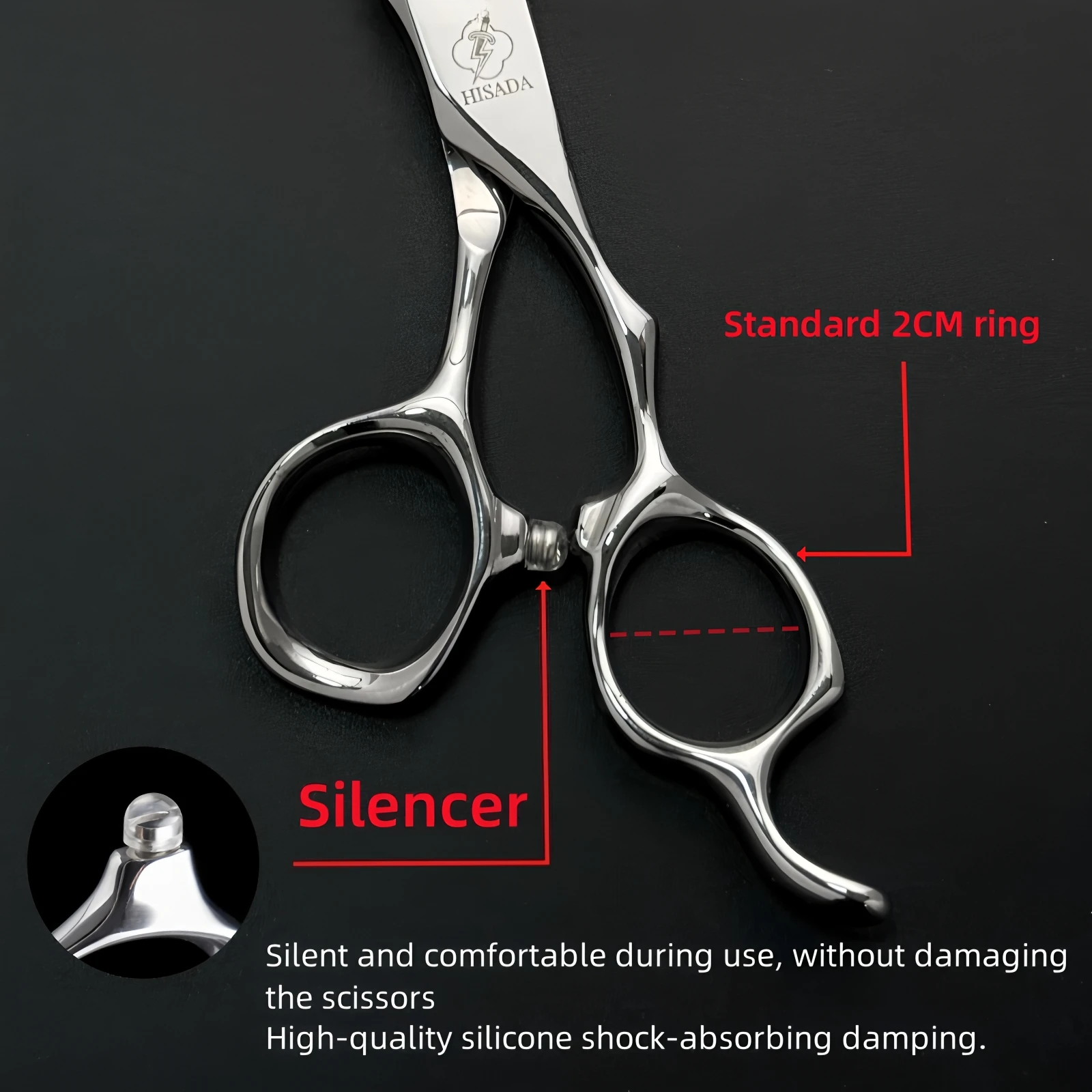 HISADA Hairdressing Scissors 6.2 6.7 7.0 Inch Hair Scissors VG10 Steel High-end Barber Scissors Advanced Hairdressing Scissors