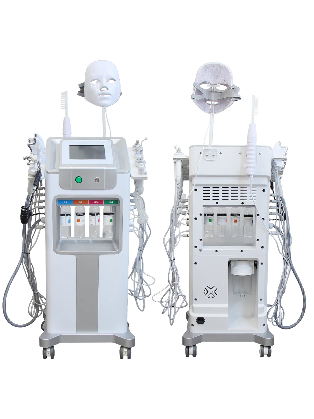 AOKO New 12 IN1 Hydro Dermabrasion Aqua Peeling Ultrasound Facial Care Oxygen Injection Skin Rejuvenation Whiting Beauty Machine