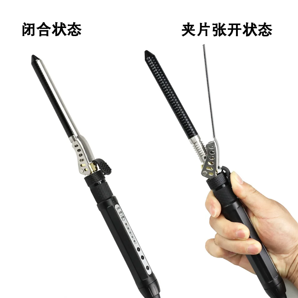 Bestseller Small Curling Iron 7mm Clip Rotatable Short Hair Fluffy Wool Roll Mini Curling Iron