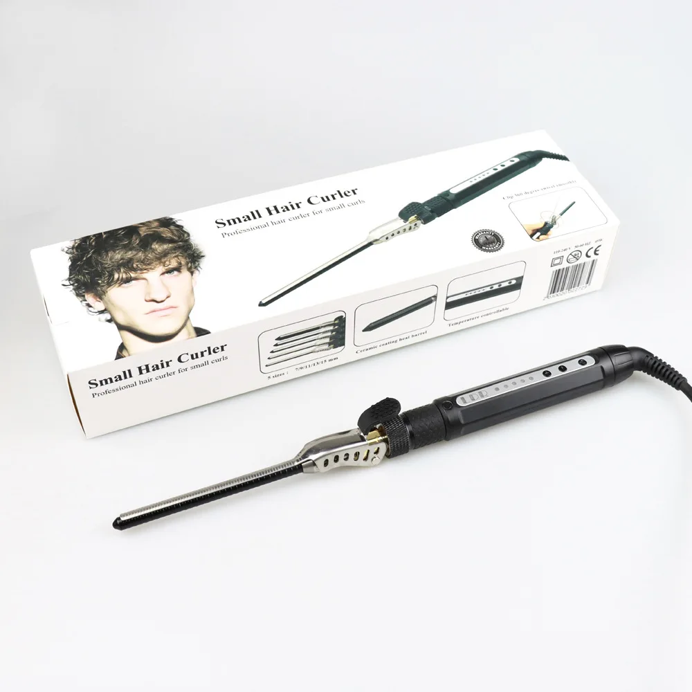 Bestseller Small Curling Iron 7mm Clip Rotatable Short Hair Fluffy Wool Roll Mini Curling Iron
