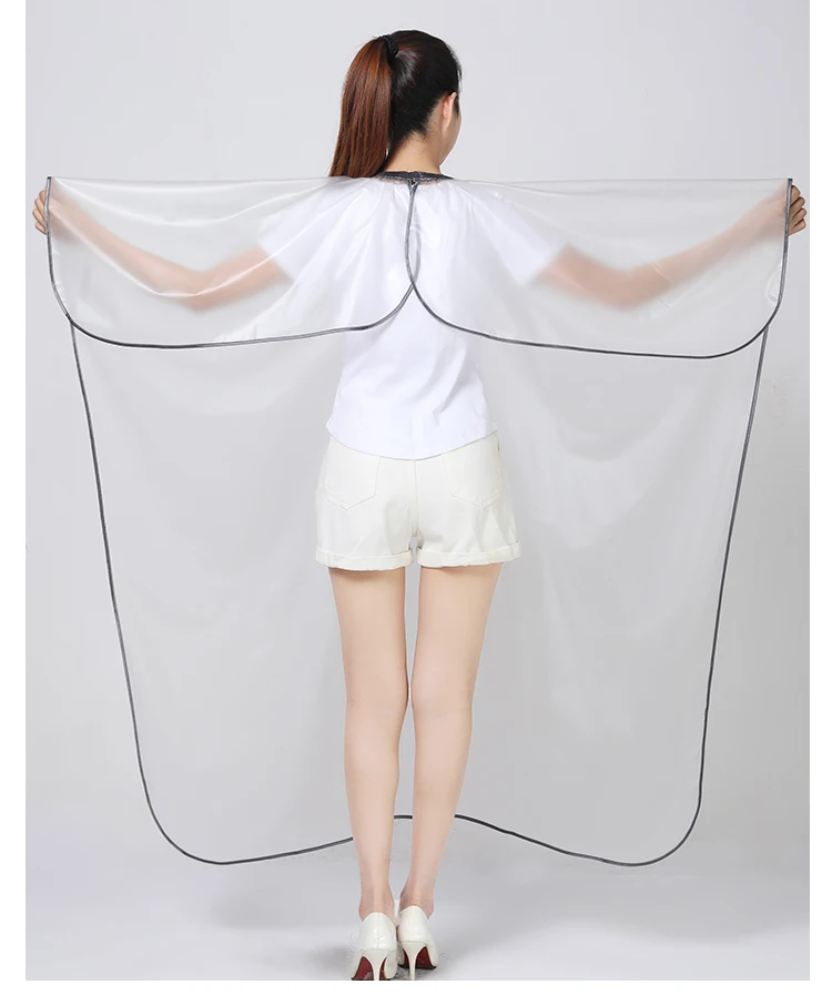 Barbershop Hairdresser Perm Dye Shawl Hair Salon Semi Transparent Waterproof Apron Thickened Cape Hairdressing Accessories