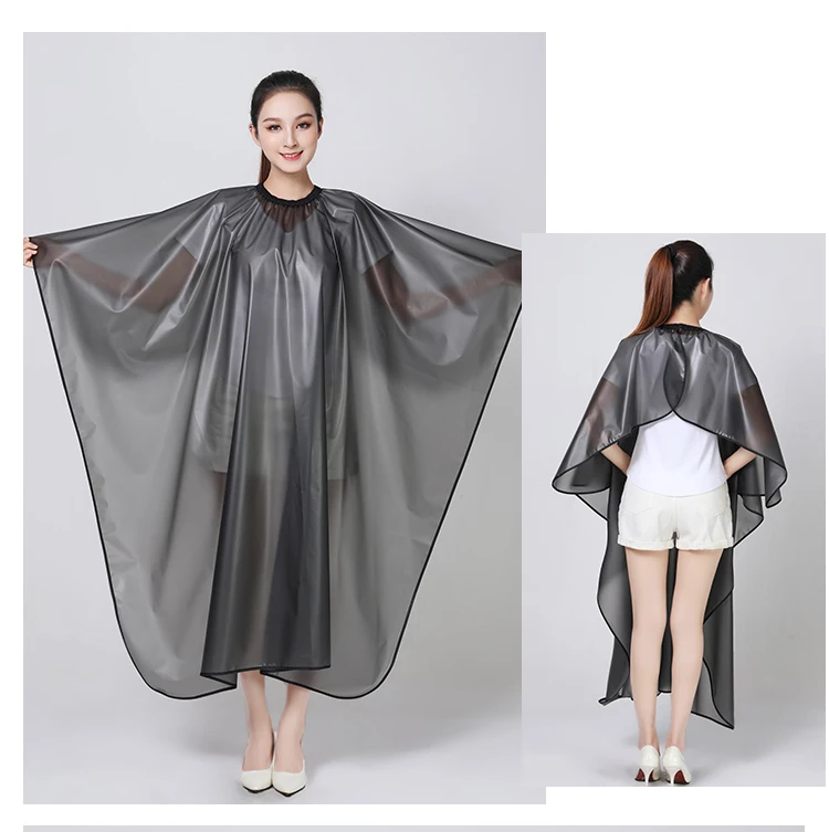 Barbershop Hairdresser Perm Dye Shawl Hair Salon Semi Transparent Waterproof Apron Thickened Cape Hairdressing Accessories