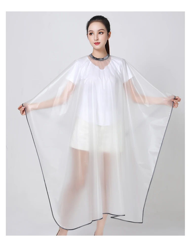 Barbershop Hairdresser Perm Dye Shawl Hair Salon Semi Transparent Waterproof Apron Thickened Cape Hairdressing Accessories